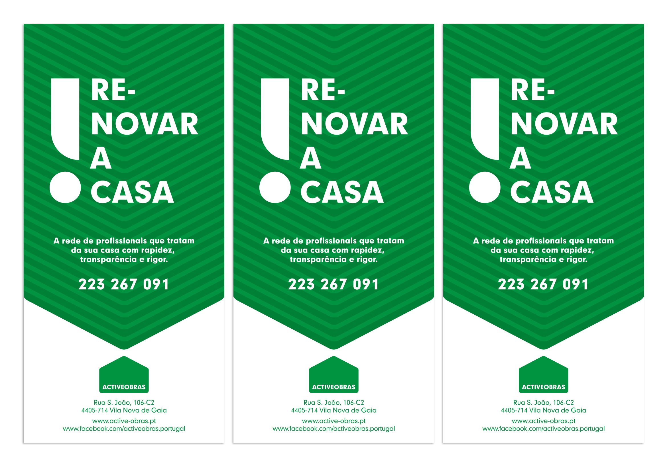 ///raulpinadesign . Active Obras flyers