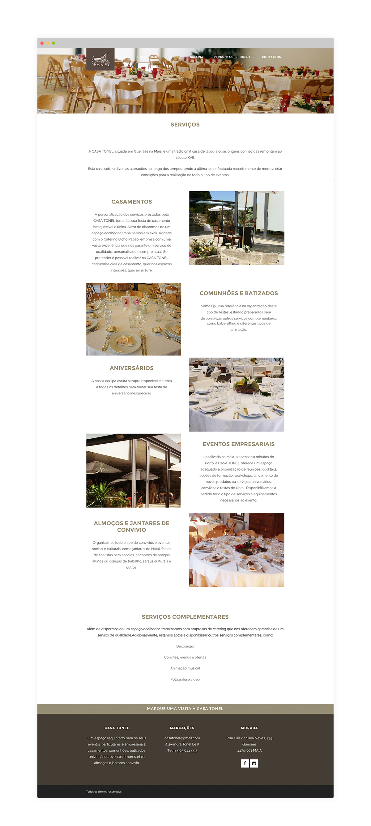 website empresa de casamentos website empresa de casamentos