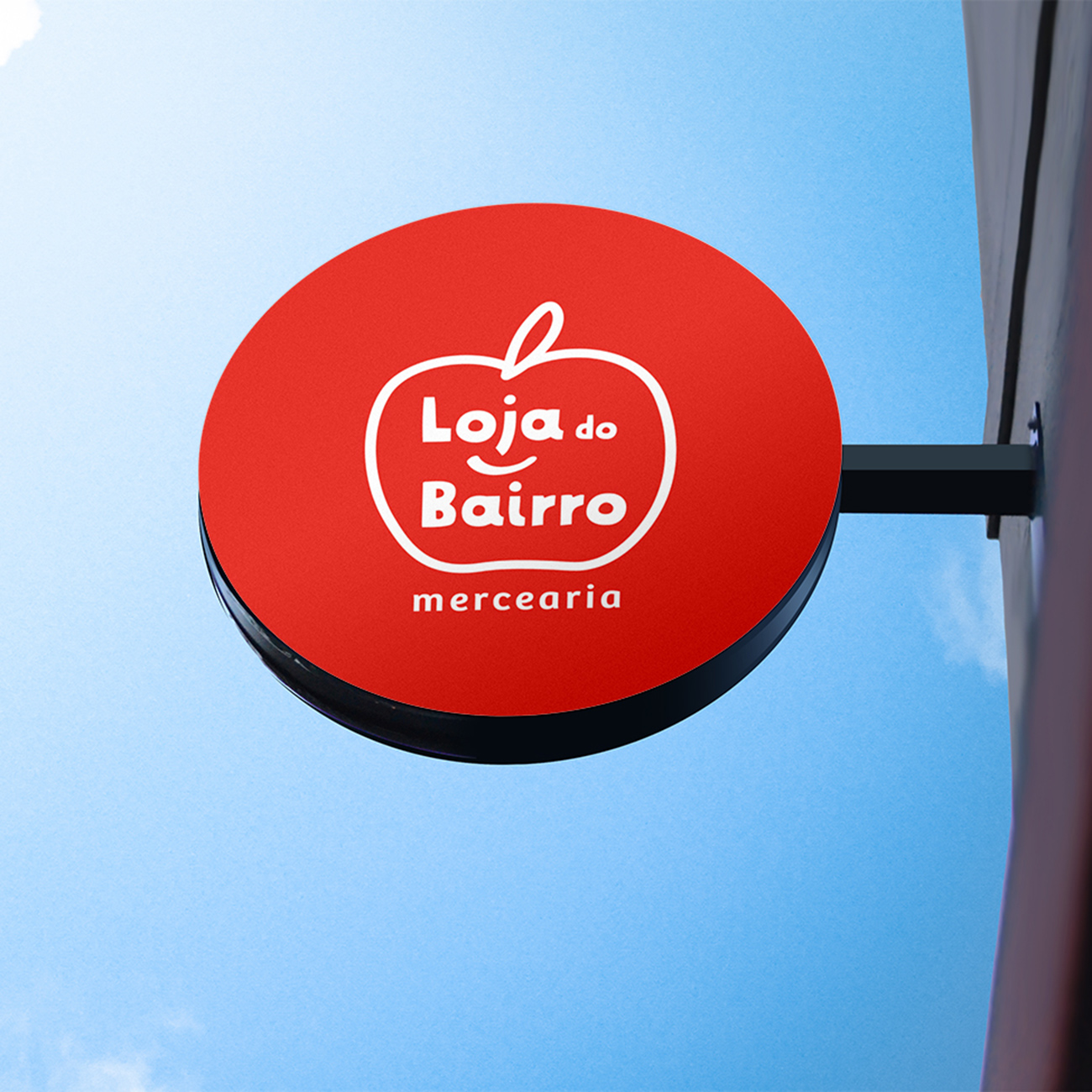Logotipo com simulação em sinalética Logotipo com simulação em sinalética