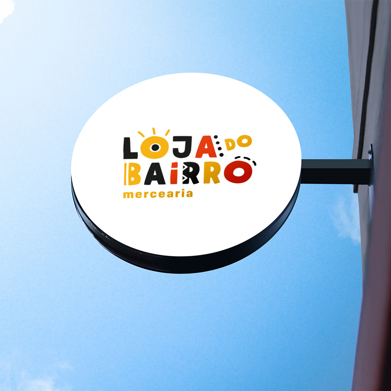 Logotipo com simulação em sinalética Logotipo com simulação em sinalética