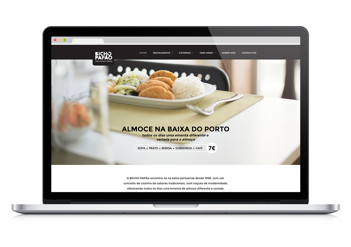 ///raulpinadesign . Bicho Papão Website restaurante