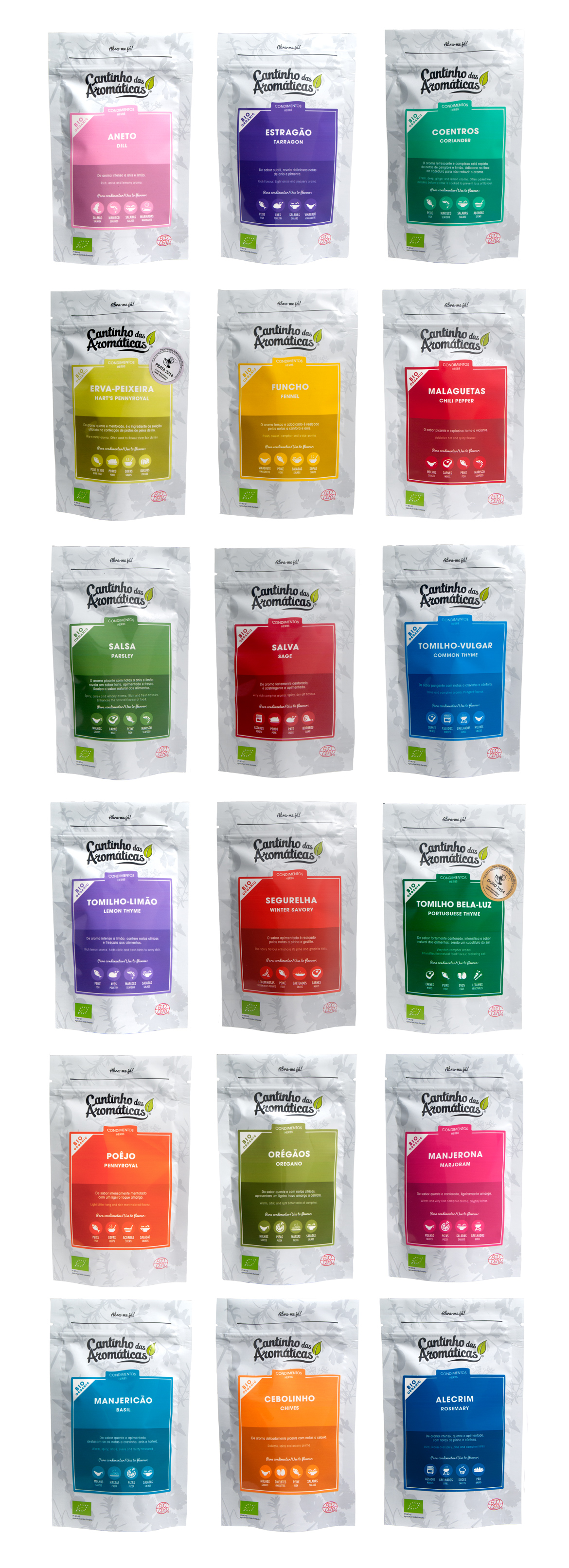 ///raulpinadesign . Cantinho das Aromáticas Design gráfico embalagem produção biológica
